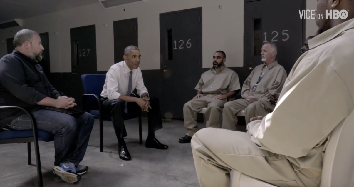 President Obama Visits Federal Prison